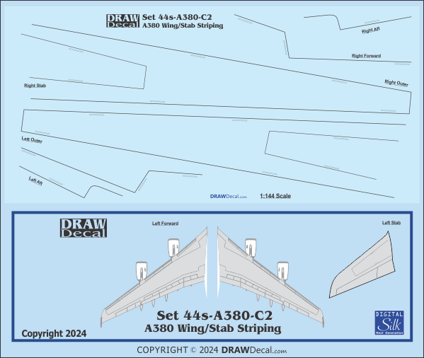 Airbus A380 Wing Striping