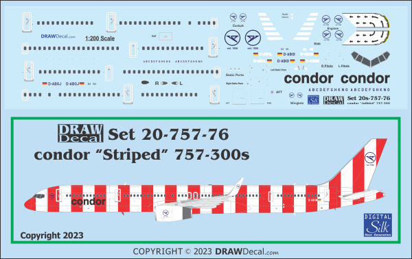 condor "Striped" 757-300s - Image 4