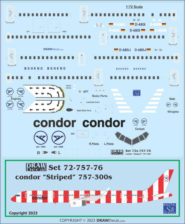 condor "Striped" 757-300s - Image 3