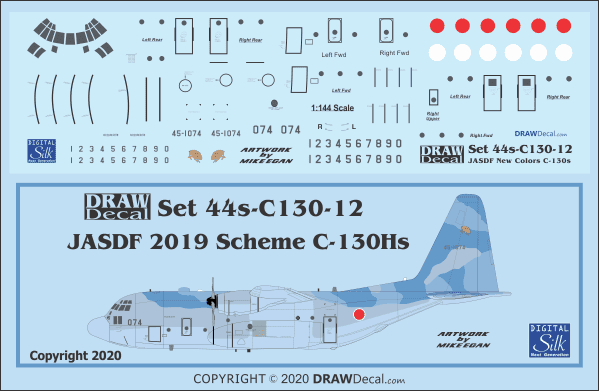 Decal for the 2019 scheme for JASDF C-130Hs.