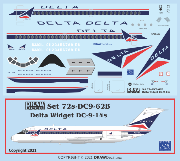 Delta Air Lines Widget DC-9-14s - Image 5
