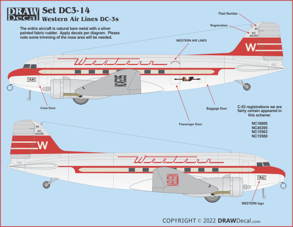 Western Air Lines DC-3s - Image 2