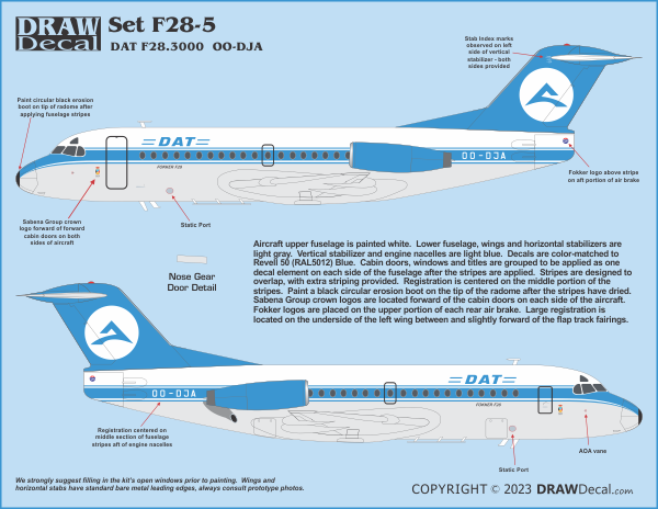 DAT F28.3000 OO-DJA - Image 3