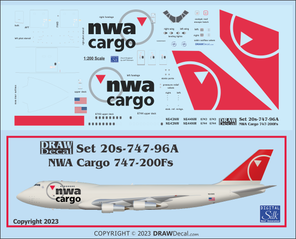 NWA Cargo 747-200Fs - Image 2