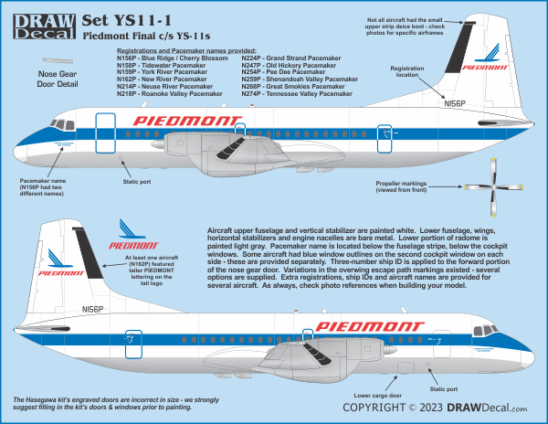 Piedmont Final Scheme YS-11s - Image 2