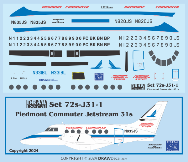 Piedmont Commuter Jetstream 31s