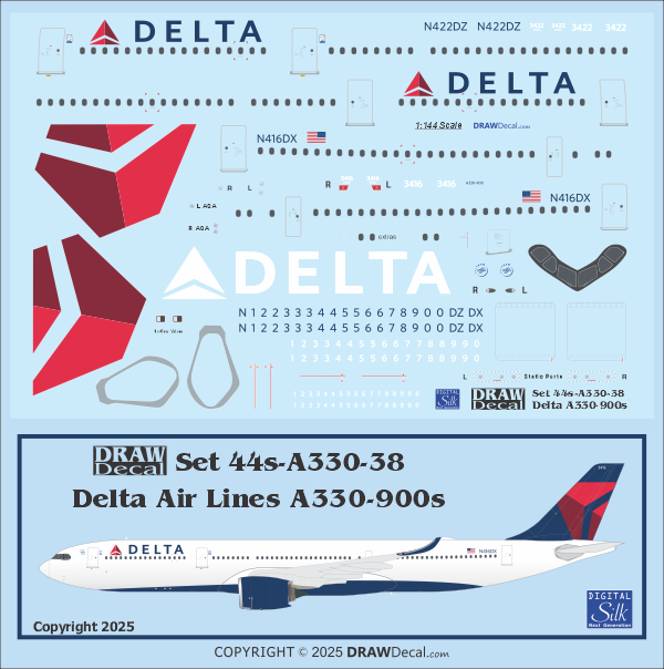 Delta Air Lines A330-900s