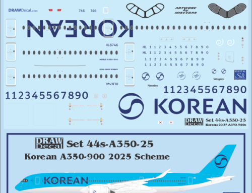 Korean Air A350-900s 2025 Scheme Released